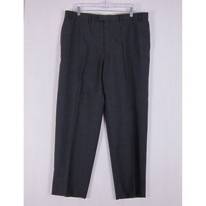 LAUREN RALPH LAUREN Total Comfort Grey Wool Dress Slacks Men's 36x32 100% Wool